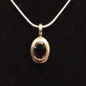 Jewelry - Genuine 925 silver & blk onyx stone pendant Jewelry - Genuine 925 silver & blk onyx stone pendant